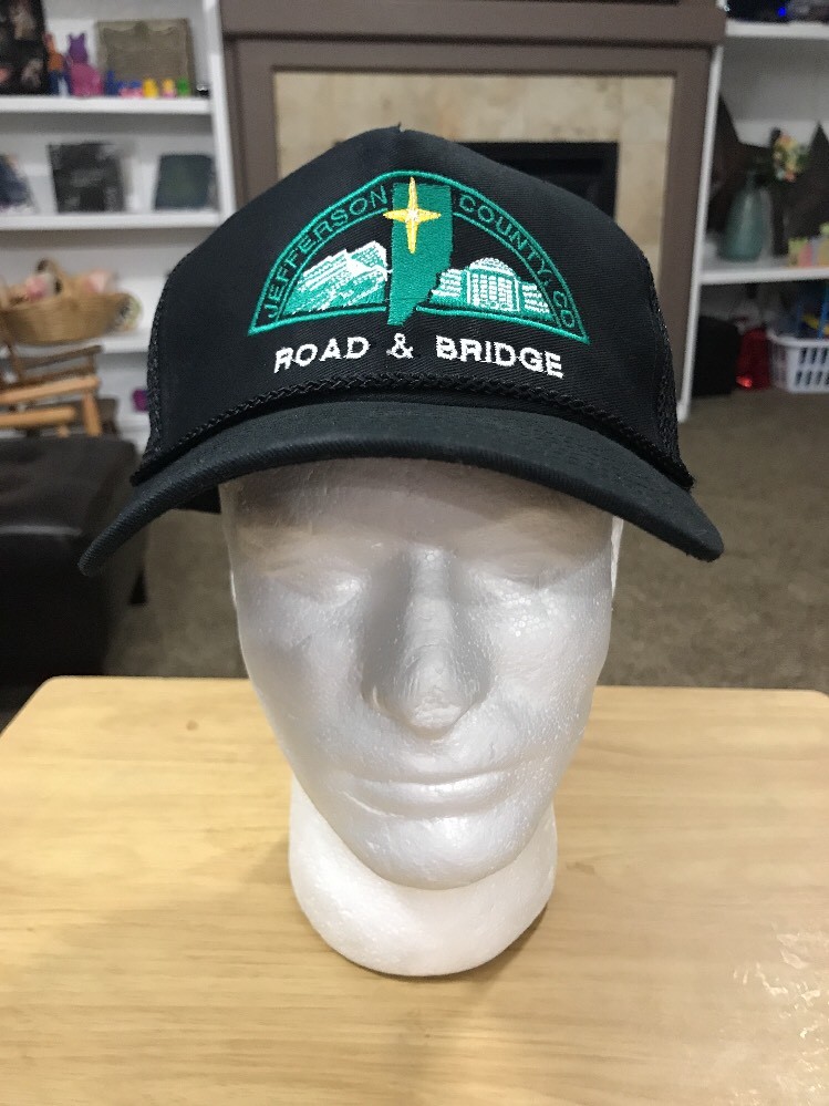 Road Bridge Construction Mesh SnapBack Trucker Baseball Cap
