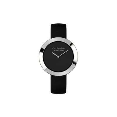 Jacques Lemans Damenuhr LP-113A Stahl Lederband schwarz 5 ATM