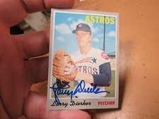 autograph card Topps  15 Larry Dierker