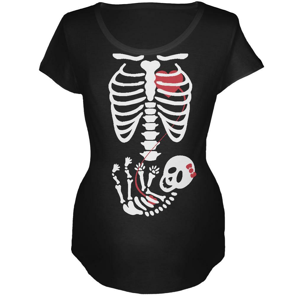 Baby Girl Skeleton Women's Maternity Costume T-Shirt