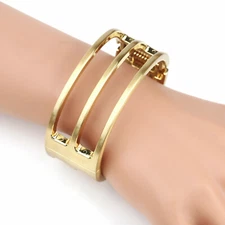 Popular Gold/Silver/Rose Tone Hinged Bangle Bracelets (Crystals, Bar, Cuff, etc)