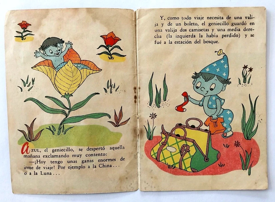 Lot of 4 Vintage 1950s Argentina Mini Children's Books in Spanish Fairy Tales - Image 4 of 4
