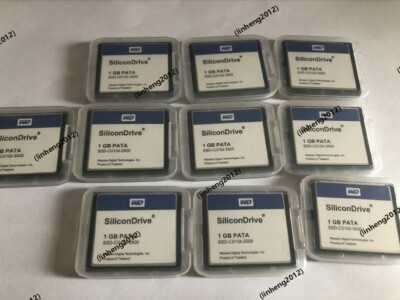 10PCS  SiliconDrive 1GB PATA CF  WD CF Card