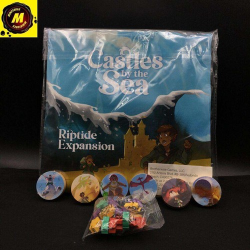 Castles by the Sea - Riptide Expansion and Wooden Component Upgrades (NIB) - ...