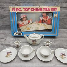 Vintage 1970's Straco - 10 Piece Toy China Tea Set - Made In Japan