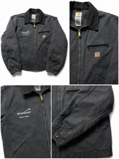 Vintage Carhartt J97 PTL Detroit Faded Blue Jacket Size XL