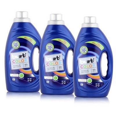 burti color Feinwaschmittel 1,45L - Für farbige & bunte Textilien (3er Pack)