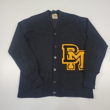 Vtg 50s 60s Champion Knitwear Rochester Cardigan Distressed Made In USA Sz 40 M
