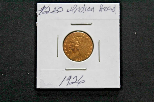 1926 Indian Head Gold Coin 2.50