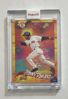 2021 TOPPS PROJECT 70 #497 2002 MANNY RAMIREZ - BOSTON RED SOX - RISK