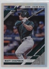 2019 Donruss Variation Season Stat Line 198/278 Matt Chapman (Green Jersey) 0c4