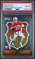 2024 PANINI SELECT SELECT CERTIFIED ROOKIES #3 DRAKE MAYE ROOKIE RC PSA 10