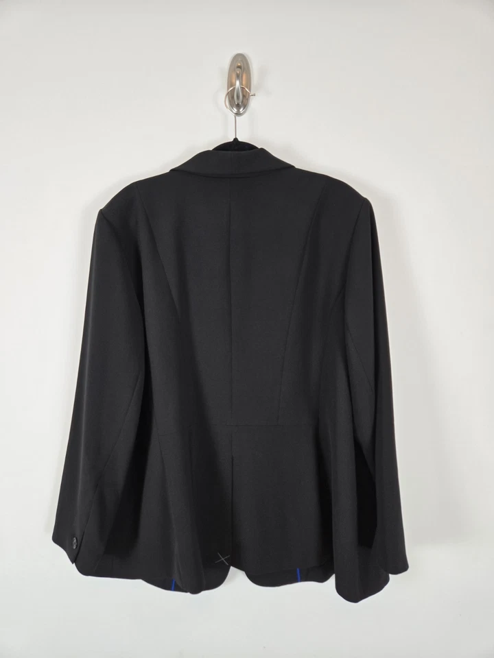 Nwt Talbots Sinlge Button Blazer Size 20w Black Lined Career Office Professional - Image 3 of 4