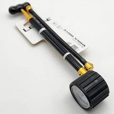 Lezyne Shock Drive 400psi Gauge Pump W/ Braided Hose For Bicycle OPEN PACKAGING