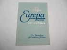 Brochure Klangfilm Europa Junior Klarton Film Cinema Theatre Machine Apparatus 1930