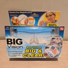 BIG VISION Magnifying Glasses See Things BIG CLEAR As Seen On TV NIB