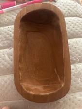 Hand Carved Wood Dough Bowl