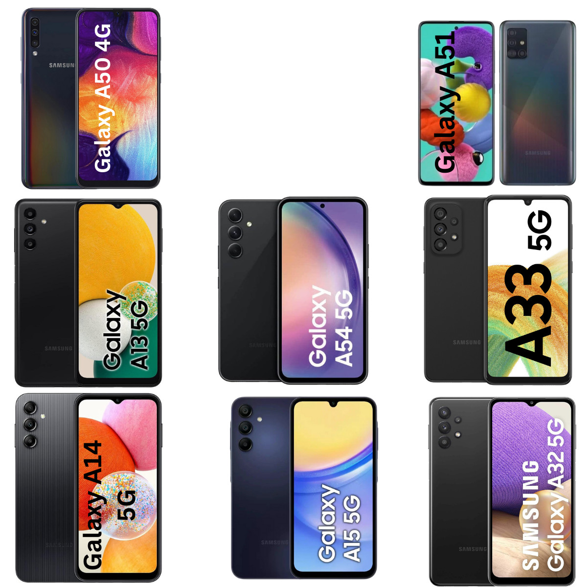 Samsung Galaxy A12 A13 A14 A16 A22 A32 A33 A34 A52s A53 A54 A55 4G/5G