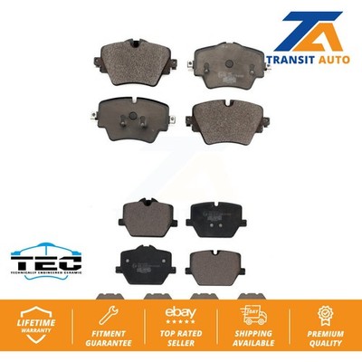 Front Rear Ceramic Brake Pads Kit For Toyota GR Supra With Red Painted Calipers