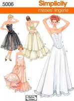 Simplicity 5006 Korsett Petticoat Misses NäHen Muster Sehen Full Beschreibung