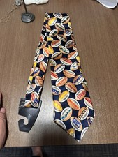 NFL Team Brand Silk Football Teams Tie Necktie All Teams Logos on Footballs