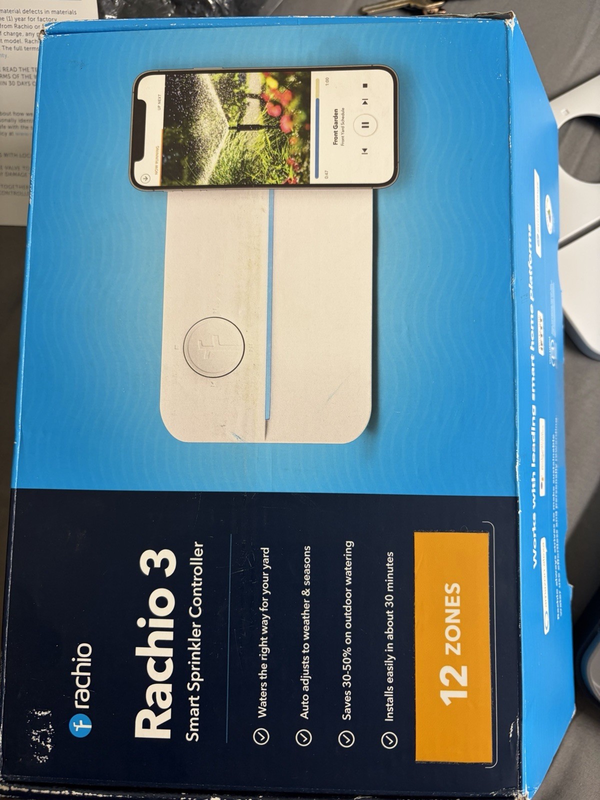 Rachio 3 Wi-Fi Sprinkler Controller, 12-Zone, Automated Scheduling