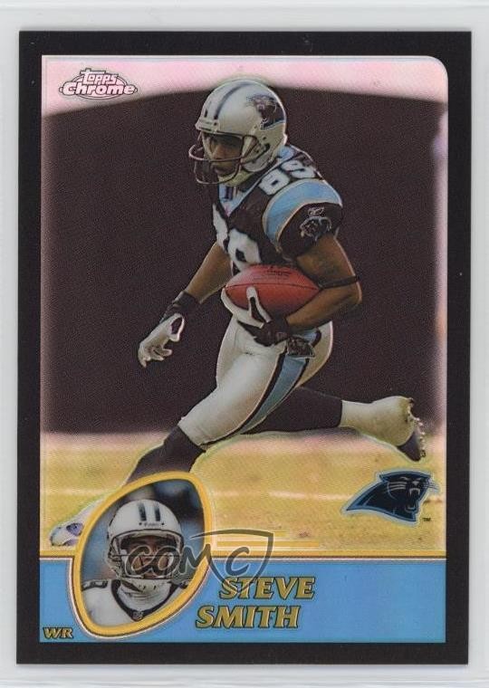 2003 Topps Chrome Black Refractor /599 Steve Smith #133 6m7