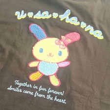 Sanrio Uusahana T-Shirt Charcoal Gray Cotton L Unused Unused