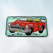 Rare Classic Buick 1953 Handpainted Metal Novelty License Plate Fast Ship