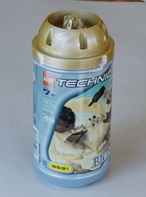 2001 LEGO Bionicle Pohatu Toa 8531 Complete Figure w/Canister - No Boulder/Rock