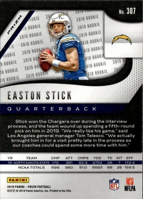 2019 Panini Prizm #307 Easton Stick Red Ice