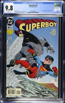 Superboy #9 CGC 9.8 White Pages DC Comics Nov 1994 1st King Shark Key Issue