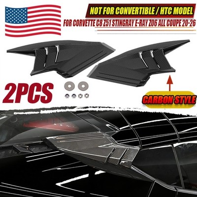 Carbon Rear Upper Intake Port Cover For Corvette C8 Stingray Z51 Z06 ERAY Coupe