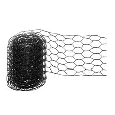 Chicken Wire, 4 x 118 Inch Iron Mesh Netting Floral Wire Plant Cage, Black 9.46 per metre