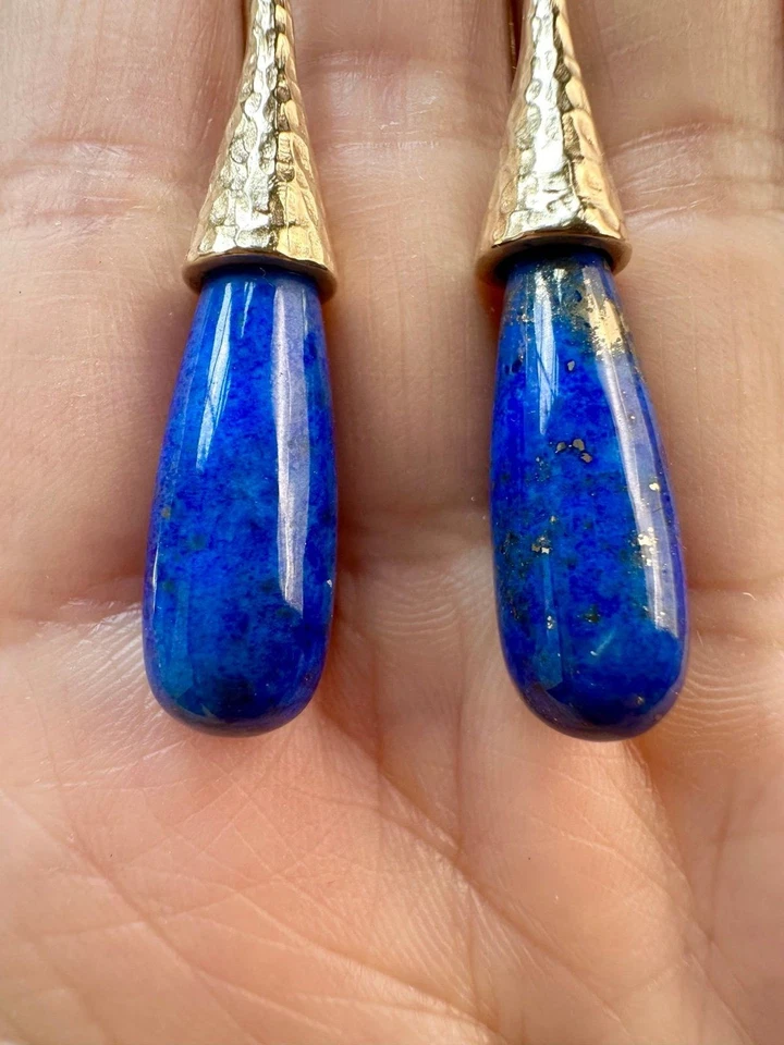 Veronese纯银14k金青金石耳环 — 第 4/4 张图片