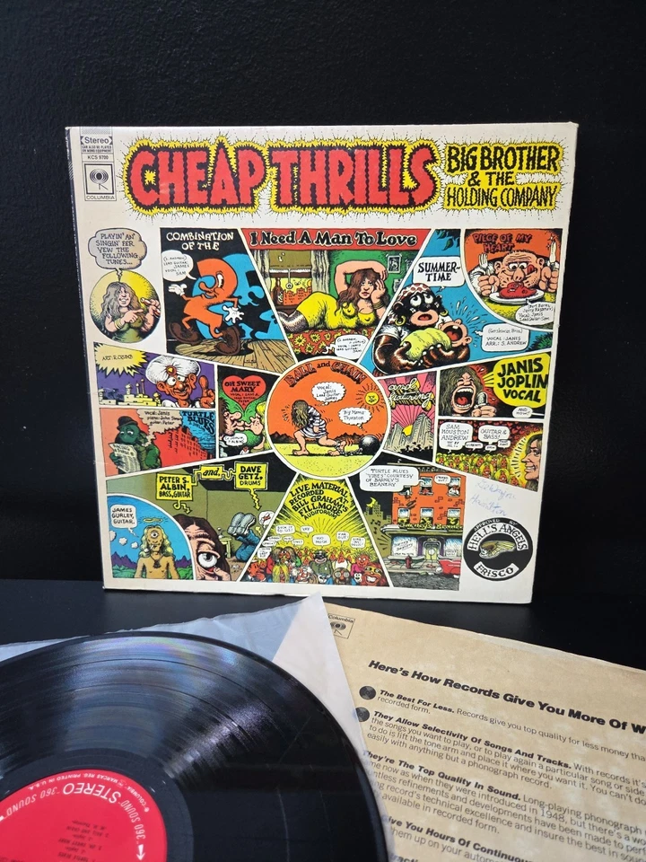 Big Brother & The Holding Company Cheap Thrills 1968 LP Vinyl 1st Press EX/VG++ - Image 2 of 4