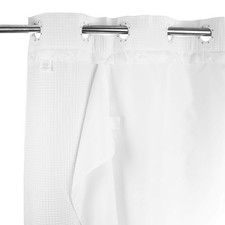 70x81 inch Extra Long Snap-in Fabric Shower Curtain Liner Replacement Magnets