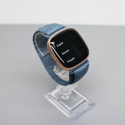 Fitbit Versa 4 FB523 Fitness Smartwatch - Copper Rose Cloth Band