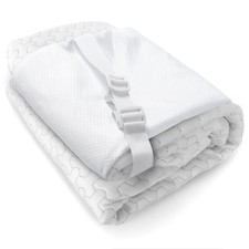 Bamboo Rayon Mattress Topper Cover Queen  Extends Topper Life  Anti-Slip Bo...