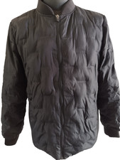 Primark Herren Steppjacke Schwarz Gr. M – Bomberjacke mit Reißverschluss & Rippb