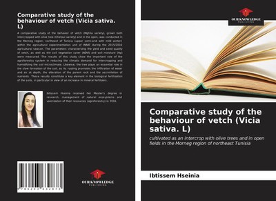 Ibtissem Hseinia | Comparative study of the behaviour of vetch (Vicia sativa. L)