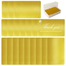 100 Pieces Aluminum Metal Business Cards Blanks Name Card Aluminum Plaque Pla...