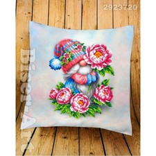 Bead Embroidery Kit Pillow ase Gnome DIY Needlepoint Beadwork 2929720