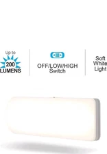 Ultrabrite LED Light Bar, 200 Lumens, High/Low/Off Switch, Plug-in, Night New