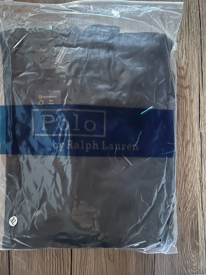Polo Ralph Lauren Sweat à capuche noir homme XL logo rouge - Photo 1/4