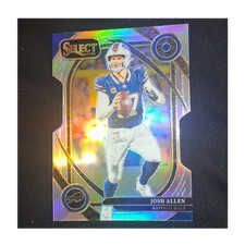 Panini 2024 Select Club Level Josh Allen #225 Buffalo Bills Silver Prizm Die-Cut