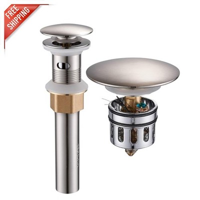 Durable Anti-Explosion Vessel Sink Drain with Integrated Strainer - Easy Install