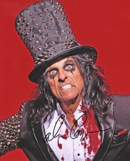 10x8 Photo Personally Autographed by Alice Cooper COA