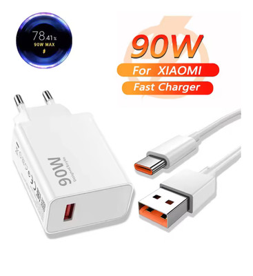 90W 6A Turbo Fast Wall Charger for Xiaomi 11 12 Lite 13T 14 Ultra Redmi Note