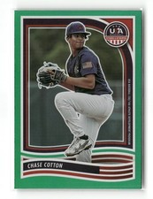 2024 Panini USA Baseball Stars & Stripes Chase Cotton #175 GREEN